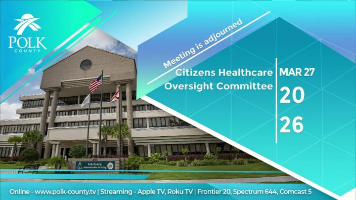 Citizens Healthcare Committee Meeting Graphic